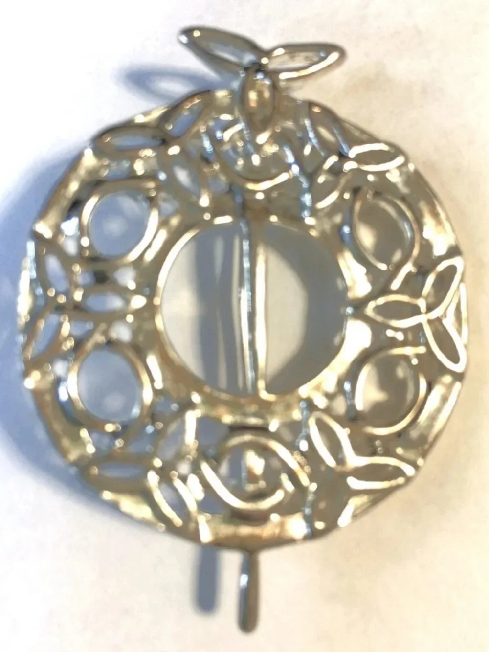 Celtic Trinity Tara Knot Irish Scottish Silver Brooch Ladies Pin